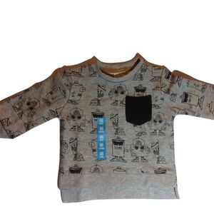 NWOT Zara Baby Boy Graffiti Paint Sweatshi…